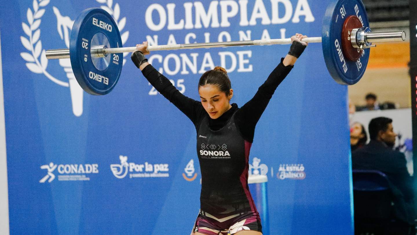 LA HALTEROFILIA DE SONORA ABRE CON SEIS PRESEAS EN LA OLIMPIADA NACIONAL 